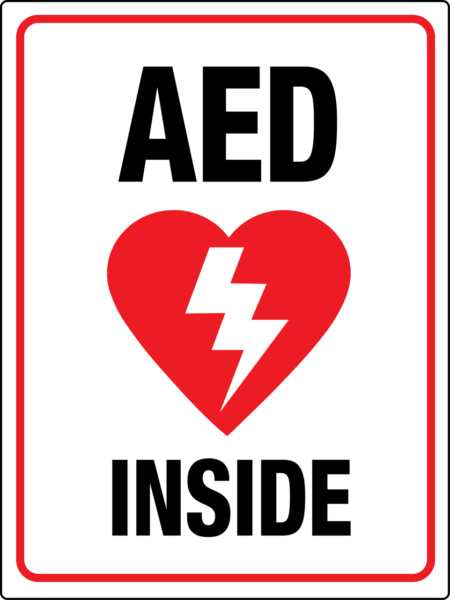 AED Inside Wall Sign