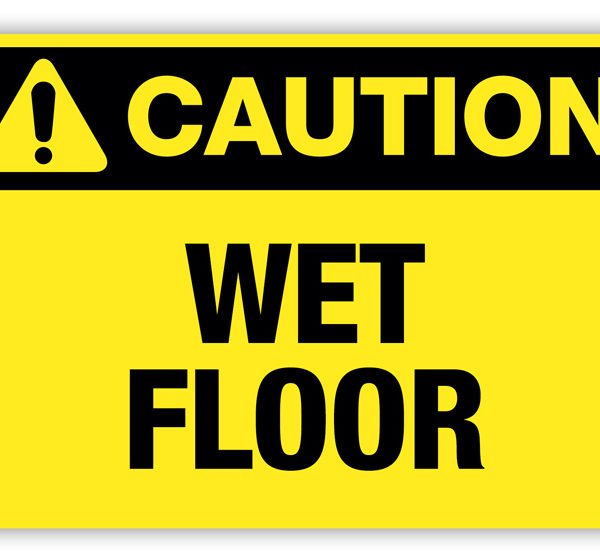 Caution - Wet Floor Label - PHS Safety