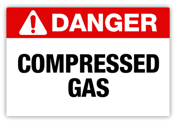 Danger – Compressed Gas Label