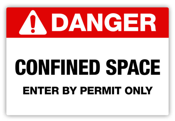 Danger – Confined Space Label