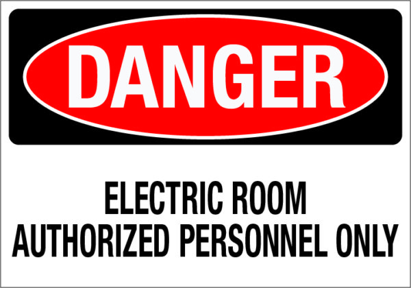 Danger: Electric Room (Wall)