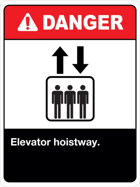 Danger Elevator Hoistway