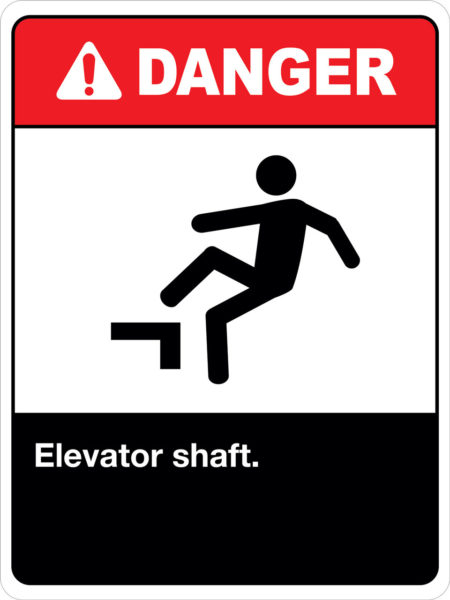 Danger Elevator Shaft