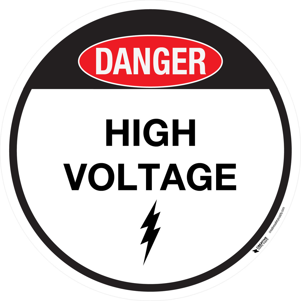 printable high voltage sign
