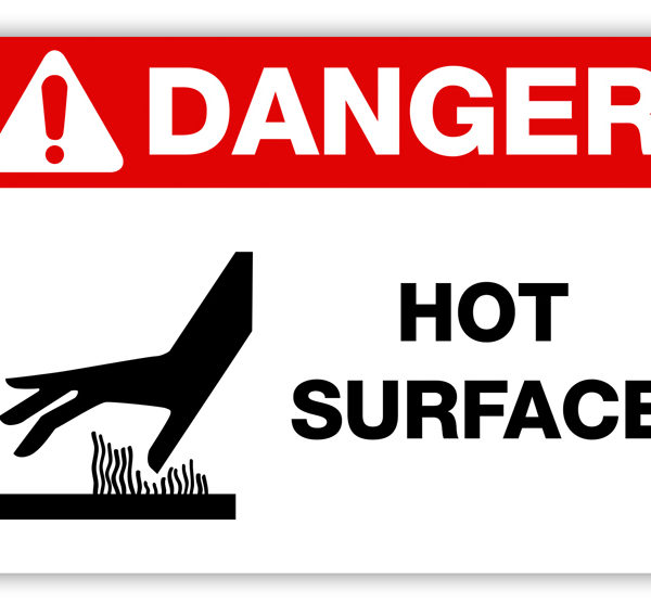 Danger - Hot Surface Label - PHS Safety