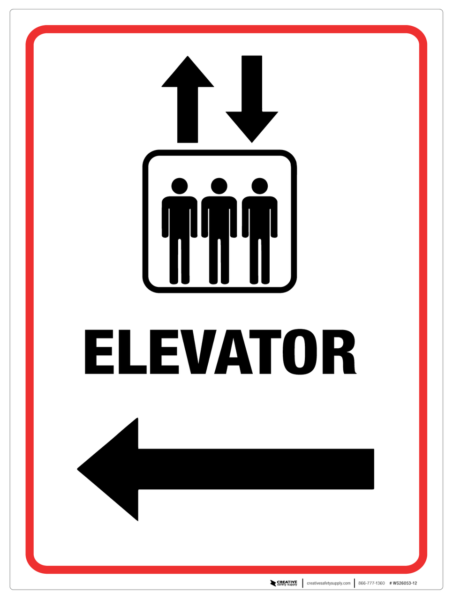 Elevator – Way Finding – Wall Sign