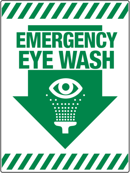 Emergency Eye Wash Wall Sign