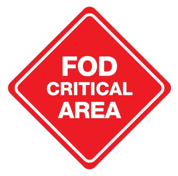 FOD Critical Area Type B (Floor Sign)