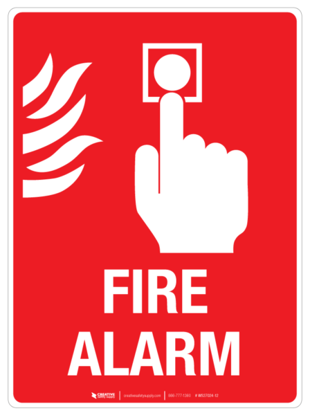 Fire Alarm – Wall Sign