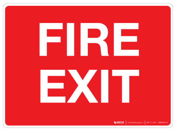 Fire Exit – Wall Sign