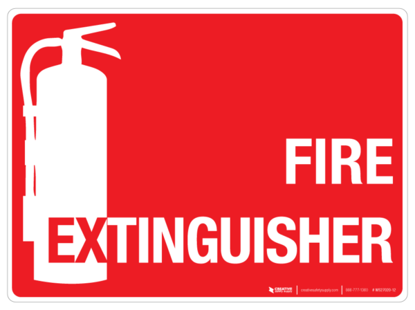 Fire Extinguisher – Wall Sign
