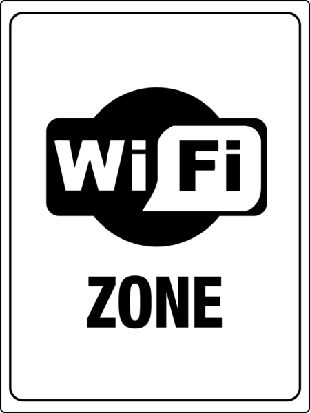 Free Wi-Fi Zone Sign
