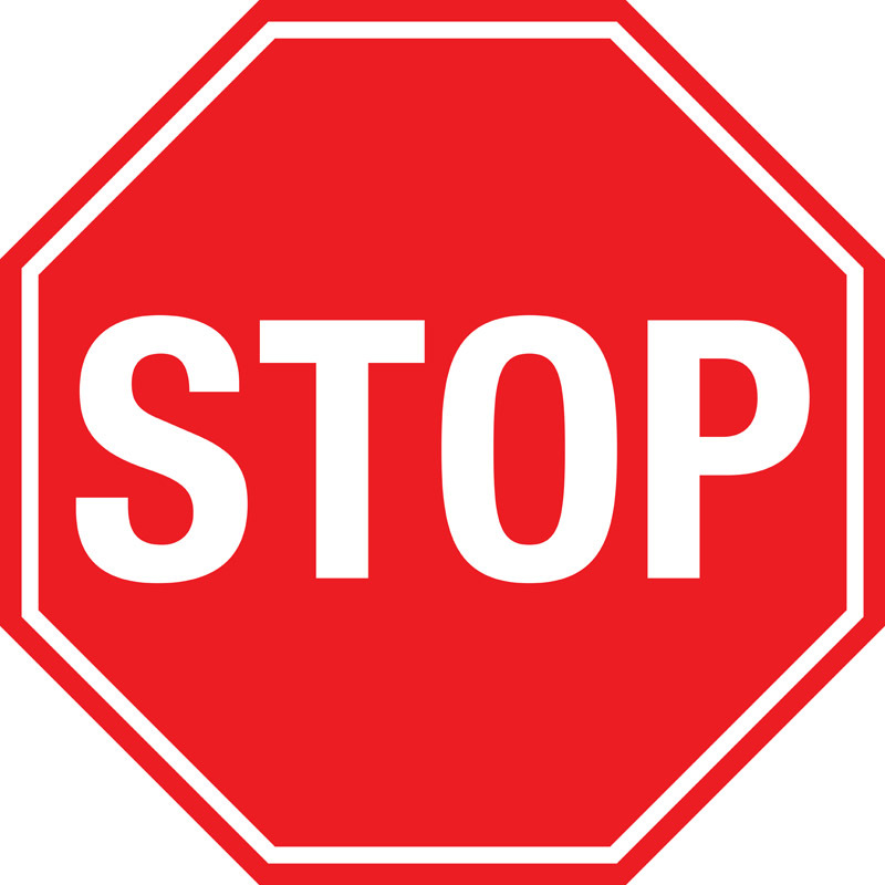 Printable Red Stop Sign