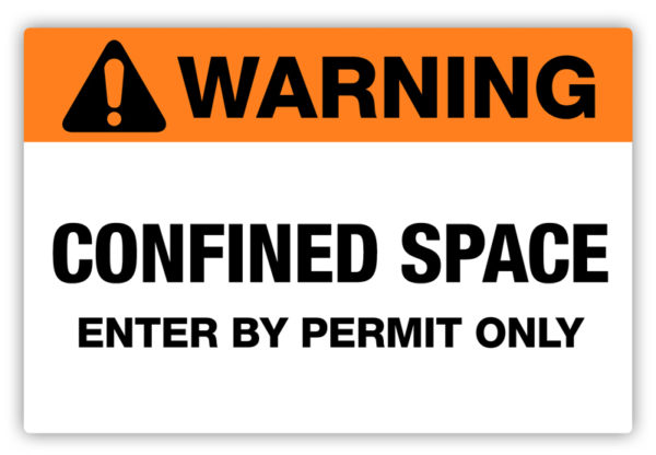 Warning – Confined Space Label