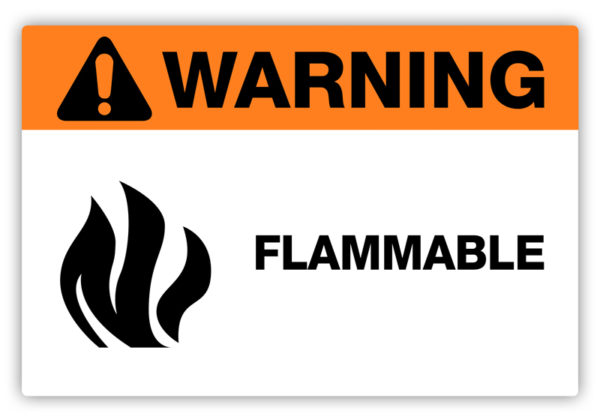 Warning – Flammable Label
