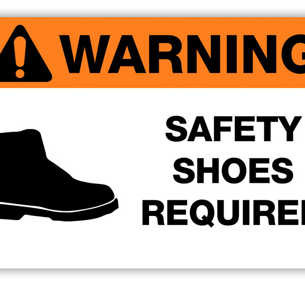 Warning - Safety Shoes Required Label - PHS Safety